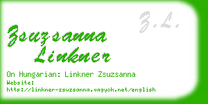 zsuzsanna linkner business card